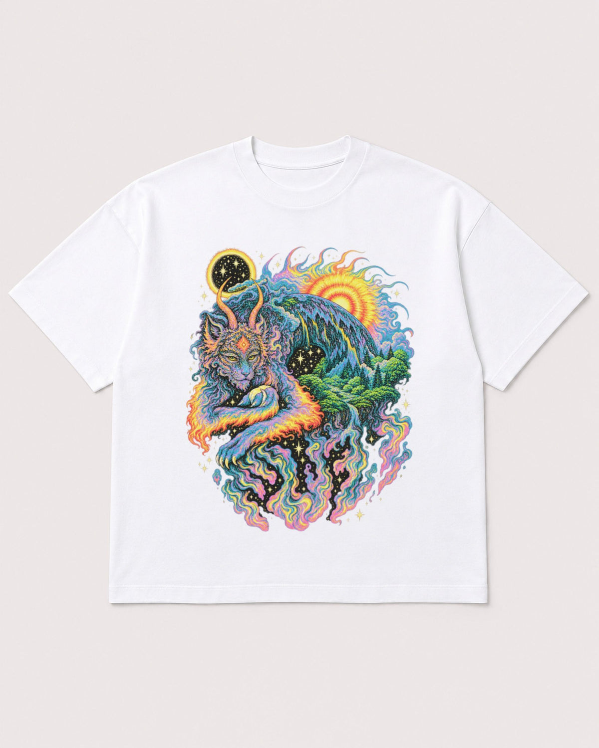 Mockup Boxy Heavyweight Tee White product