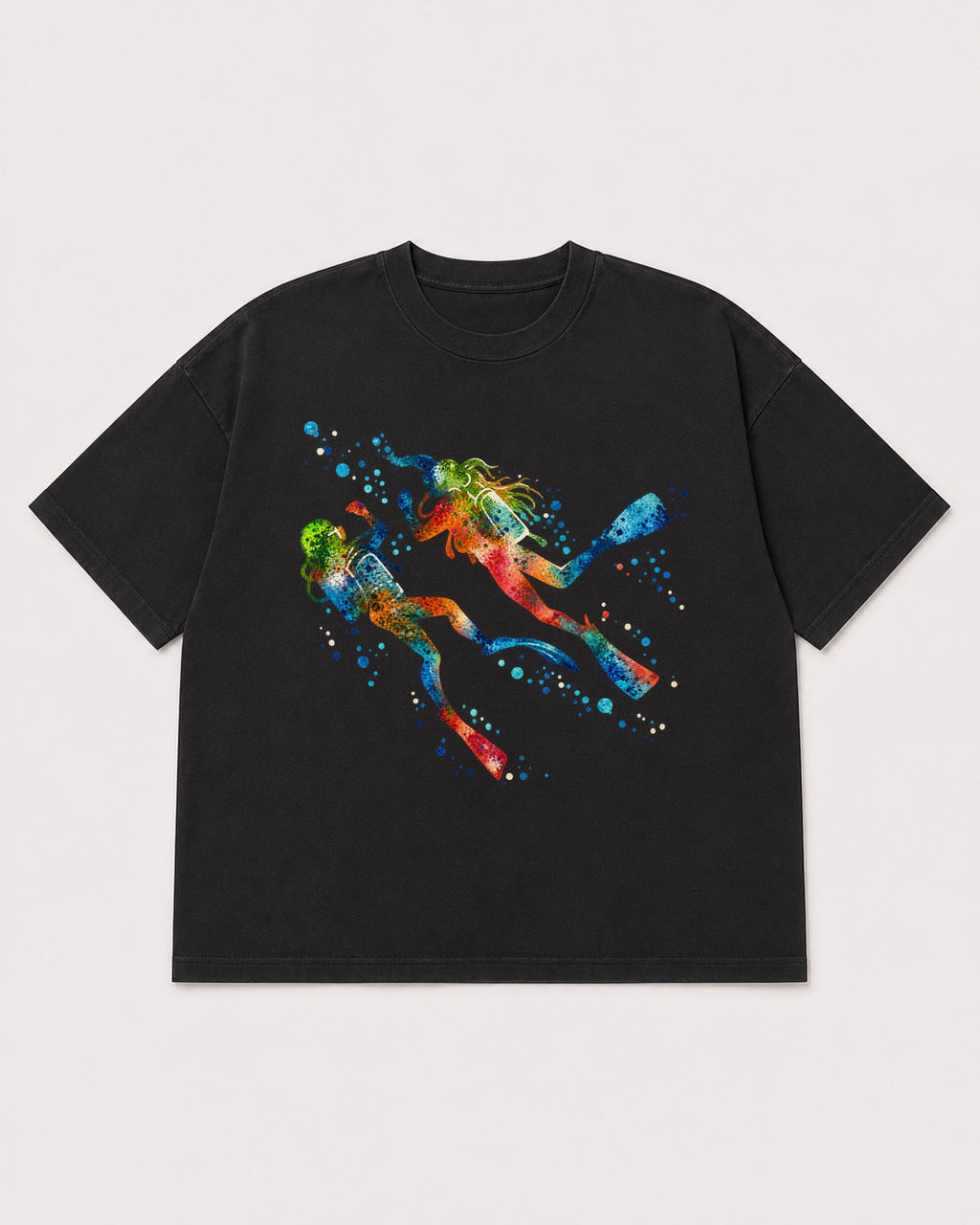 Mockup Boxy Heavyweight Tee Black product
