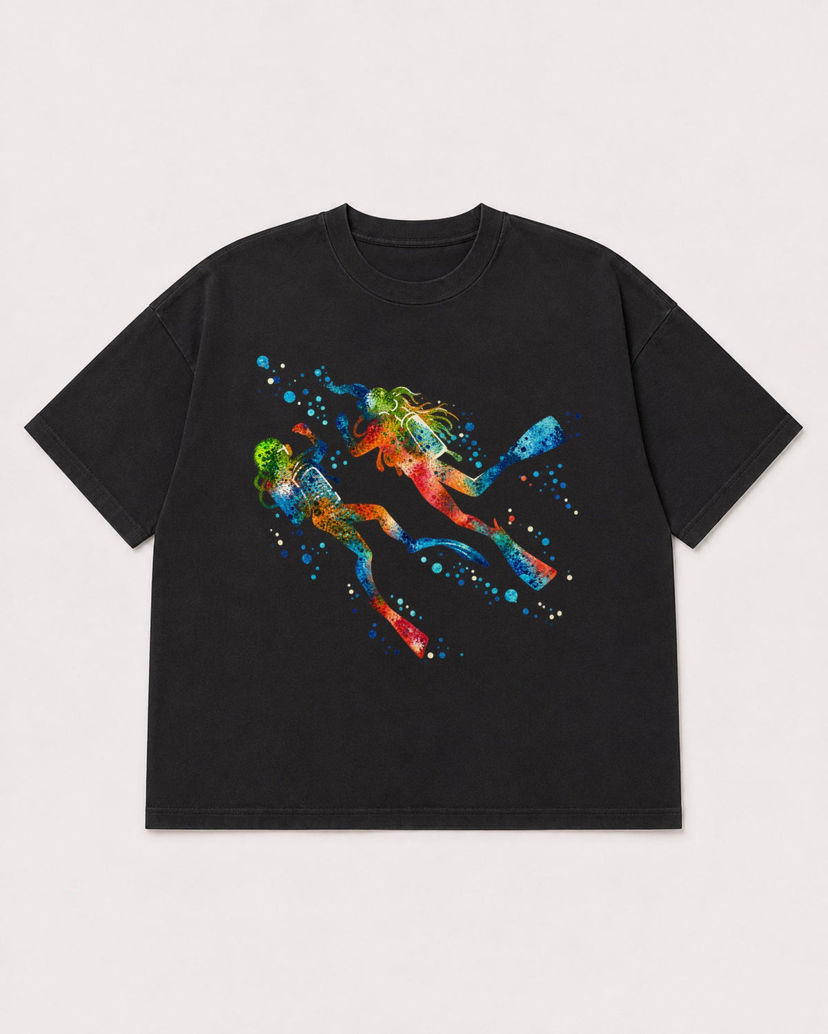 Mockup Boxy Heavyweight Tee Black product
