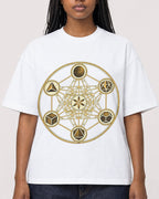 Mockup Boxy Heavyweight Tee White female close-up 04