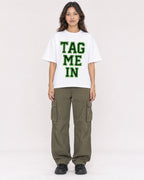 Mockup Boxy Heavyweight Tee White female full-body 02