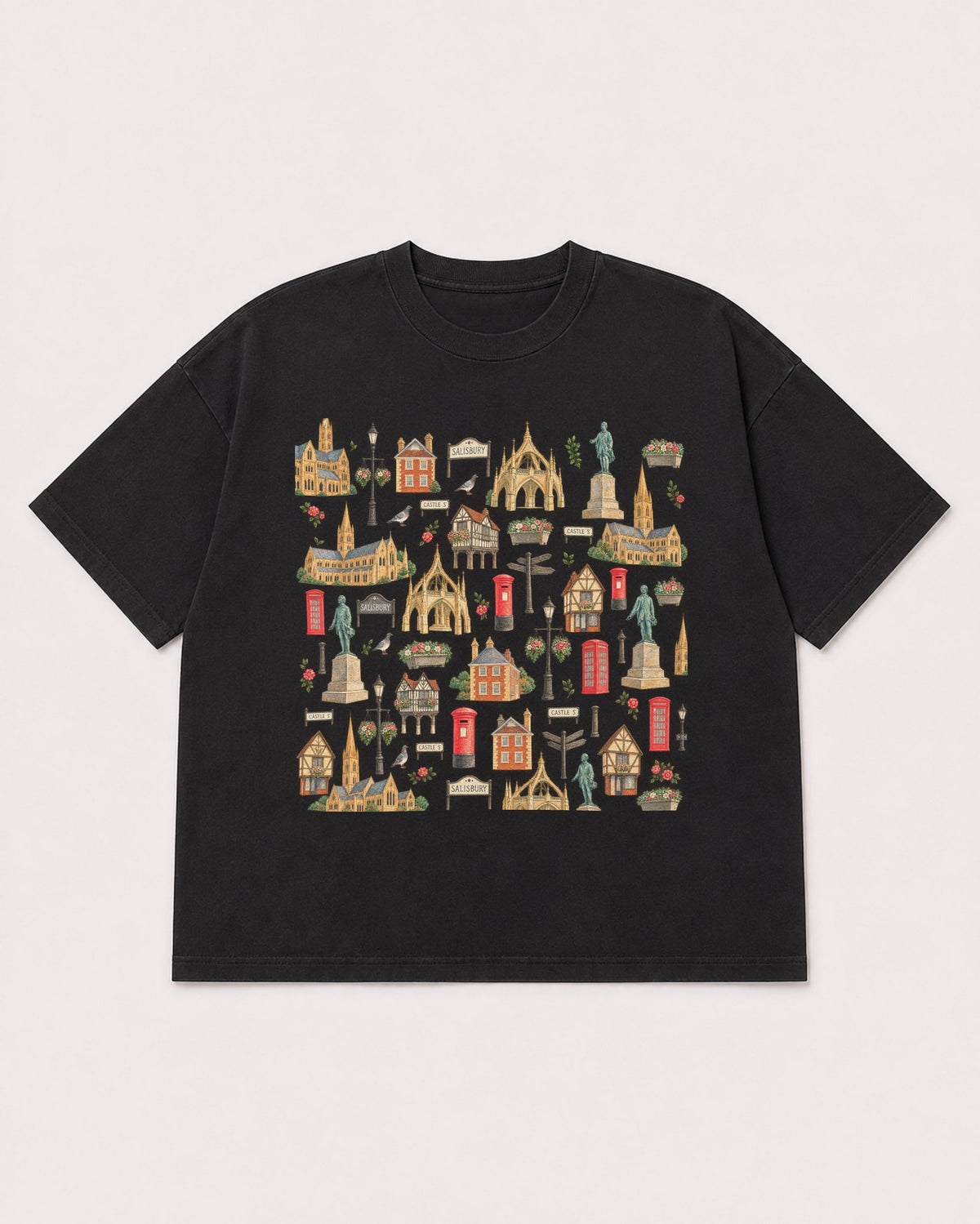 Mockup Boxy Heavyweight Tee Black product