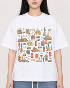 Mockup Boxy Heavyweight Tee White female close-up 01