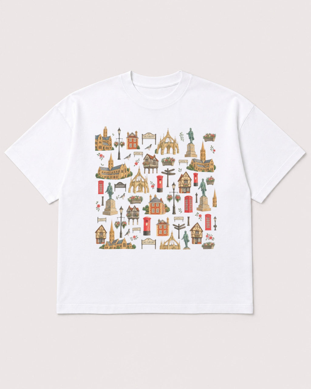 Mockup Boxy Heavyweight Tee White product