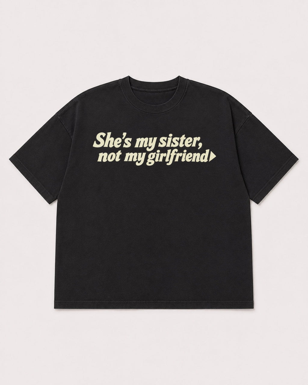 Mockup Boxy Heavyweight Tee Black product