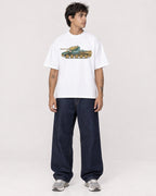 Mockup Boxy Heavyweight Tee White male full-body 06