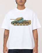 Mockup Boxy Heavyweight Tee White male close-up 06