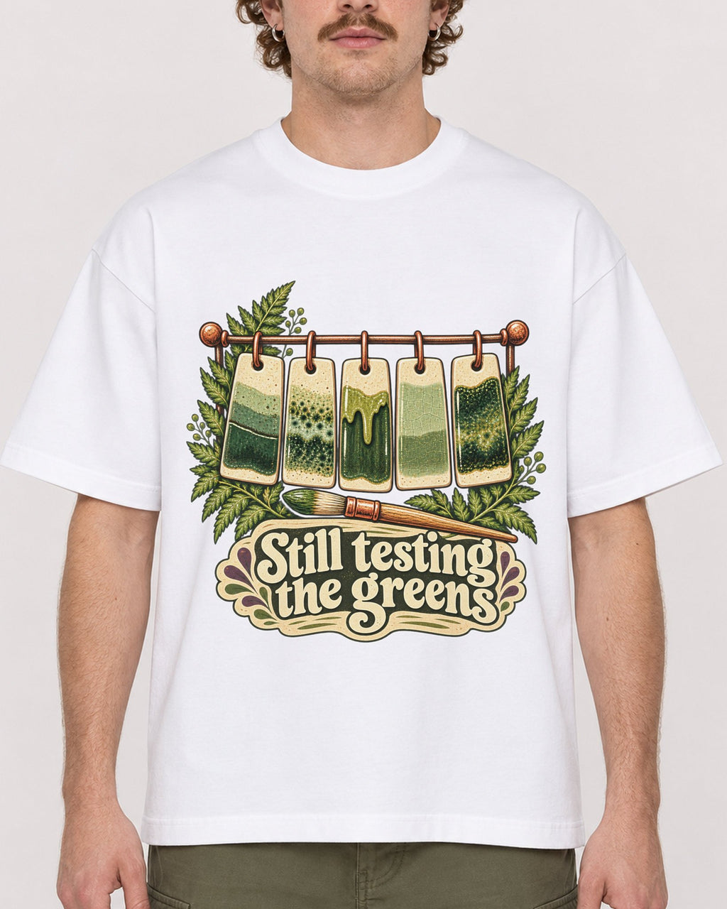 Mockup Boxy Heavyweight Tee White male close-up 09