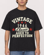 Mockup Boxy Heavyweight Tee Black male close-up 06