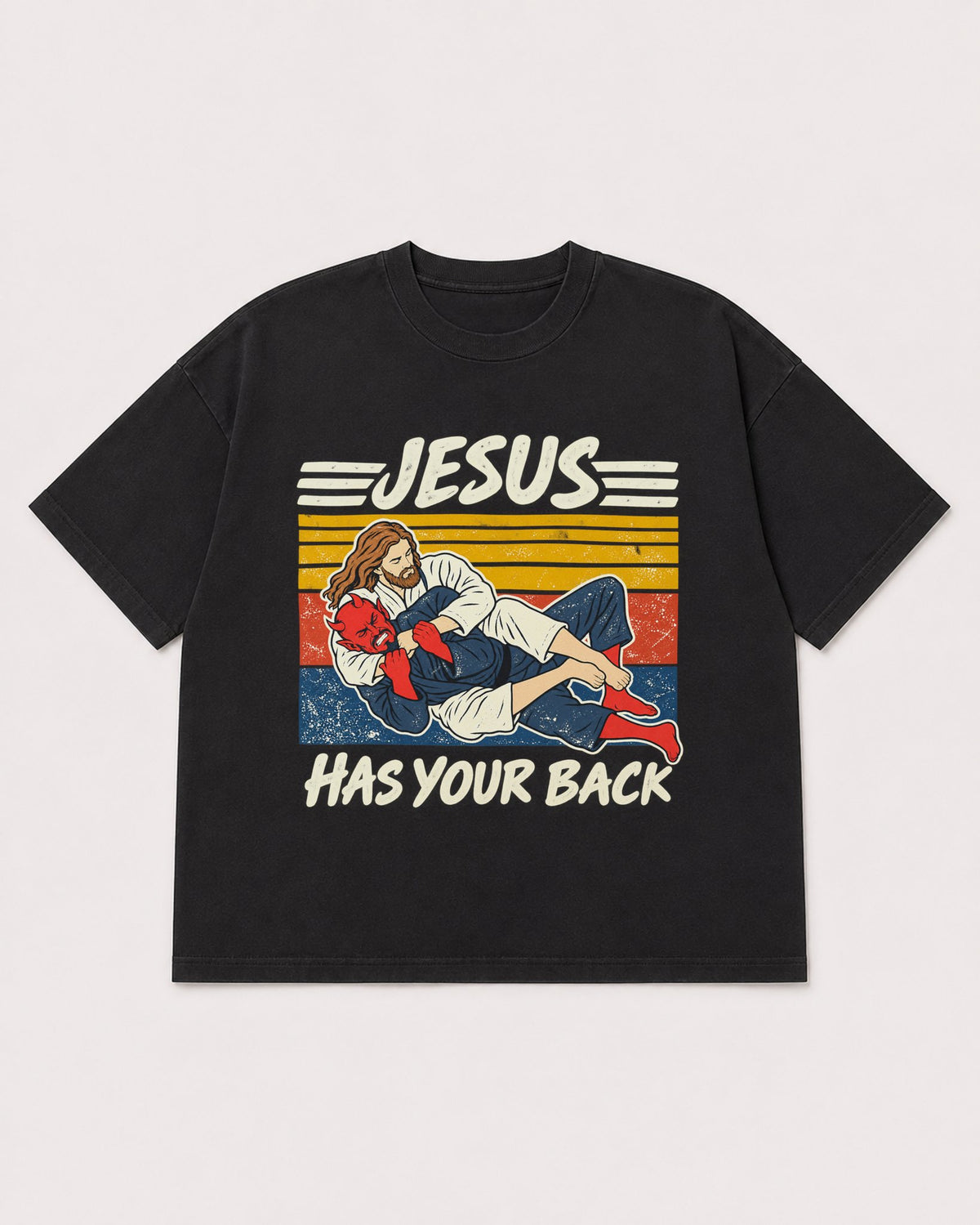 Mockup Boxy Heavyweight Tee Black product
