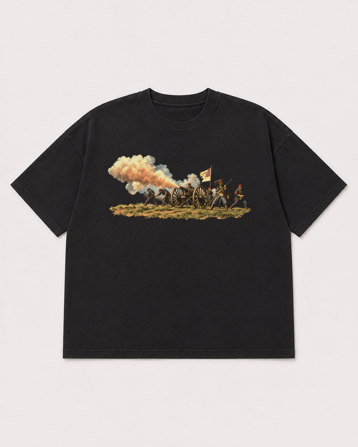 Mockup Boxy Heavyweight Tee Black product
