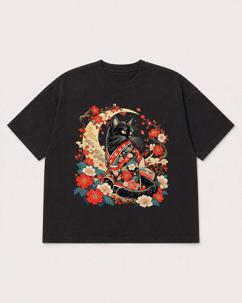 Mockup Boxy Heavyweight Tee Black product