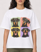 Mockup Boxy Heavyweight Tee White female close-up 07