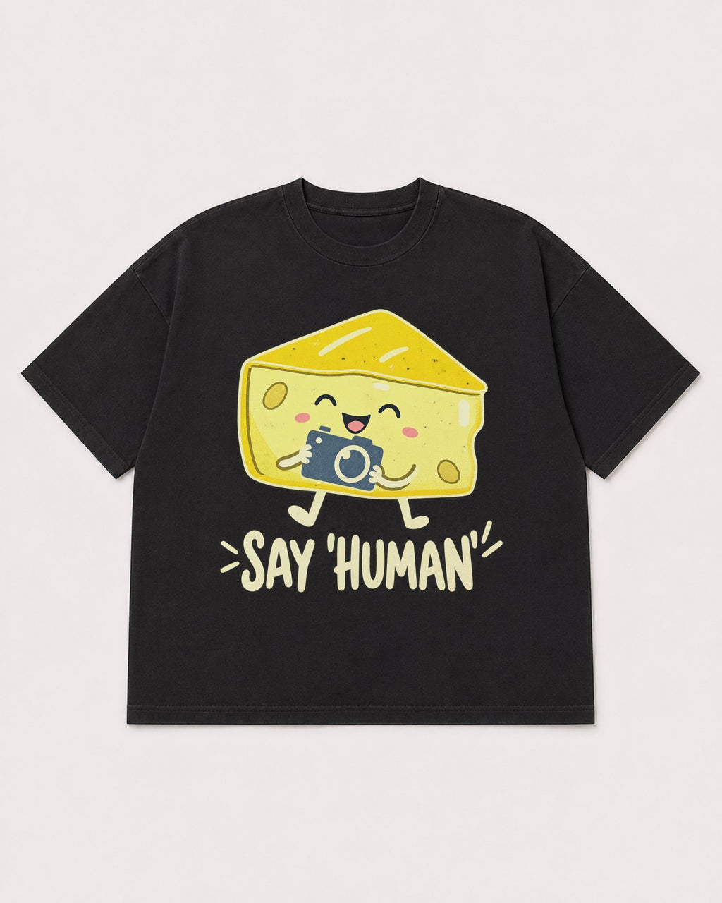 Mockup Boxy Heavyweight Tee Black product