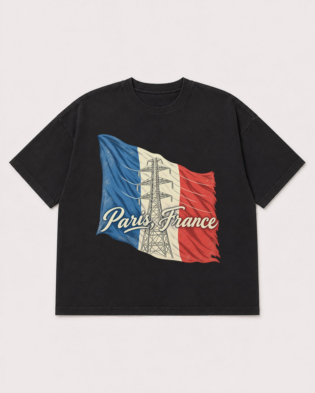 Mockup Boxy Heavyweight Tee Black product