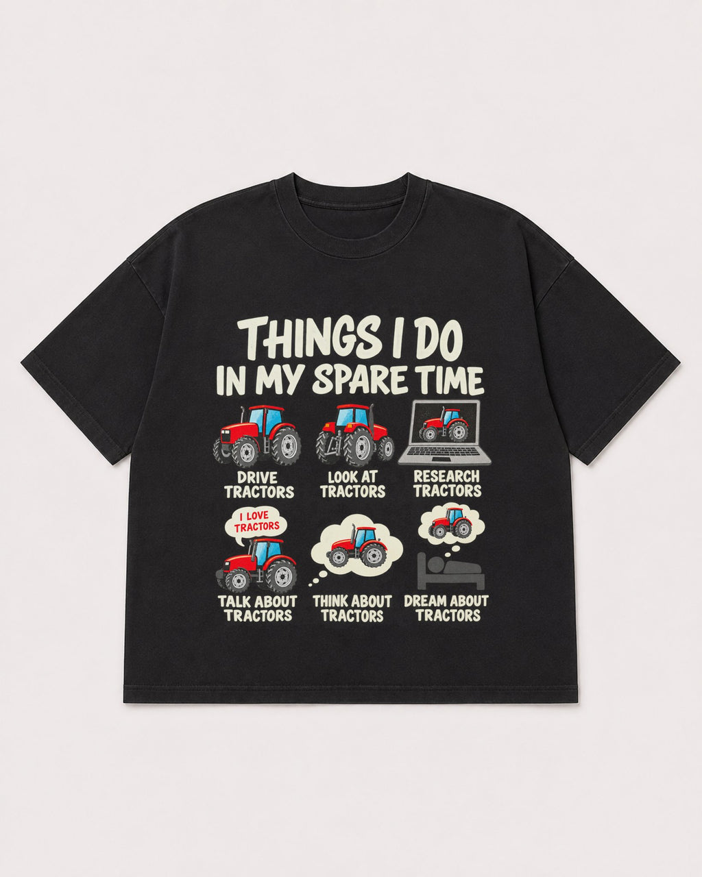 Mockup Boxy Heavyweight Tee Black product