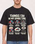 Mockup Boxy Heavyweight Tee Black male close-up 38