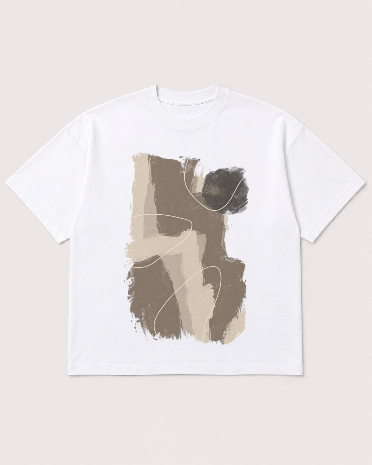 Mockup Boxy Heavyweight Tee White product