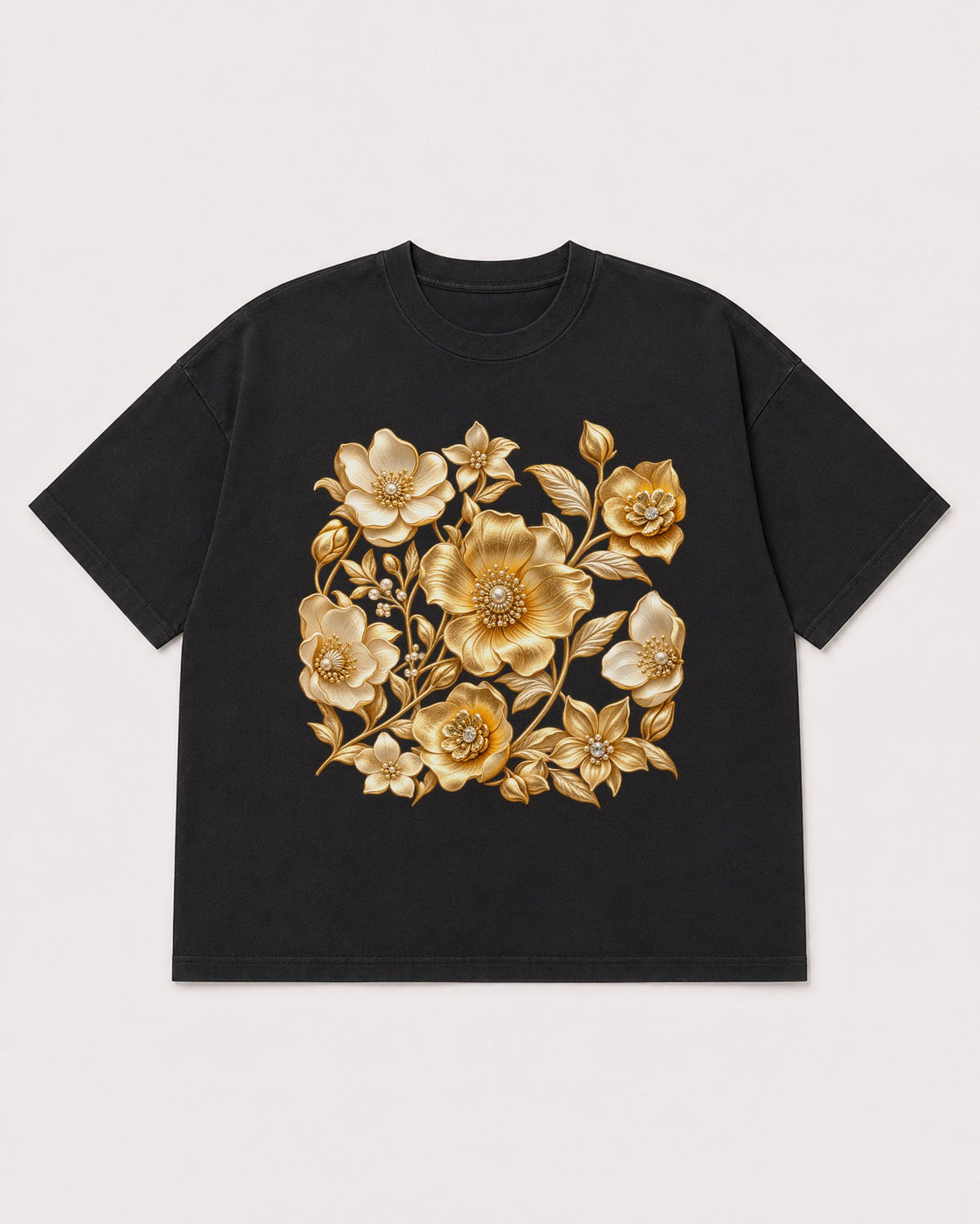 Mockup Boxy Heavyweight Tee Black product