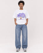 Mockup Boxy Heavyweight Tee White female full-body 35