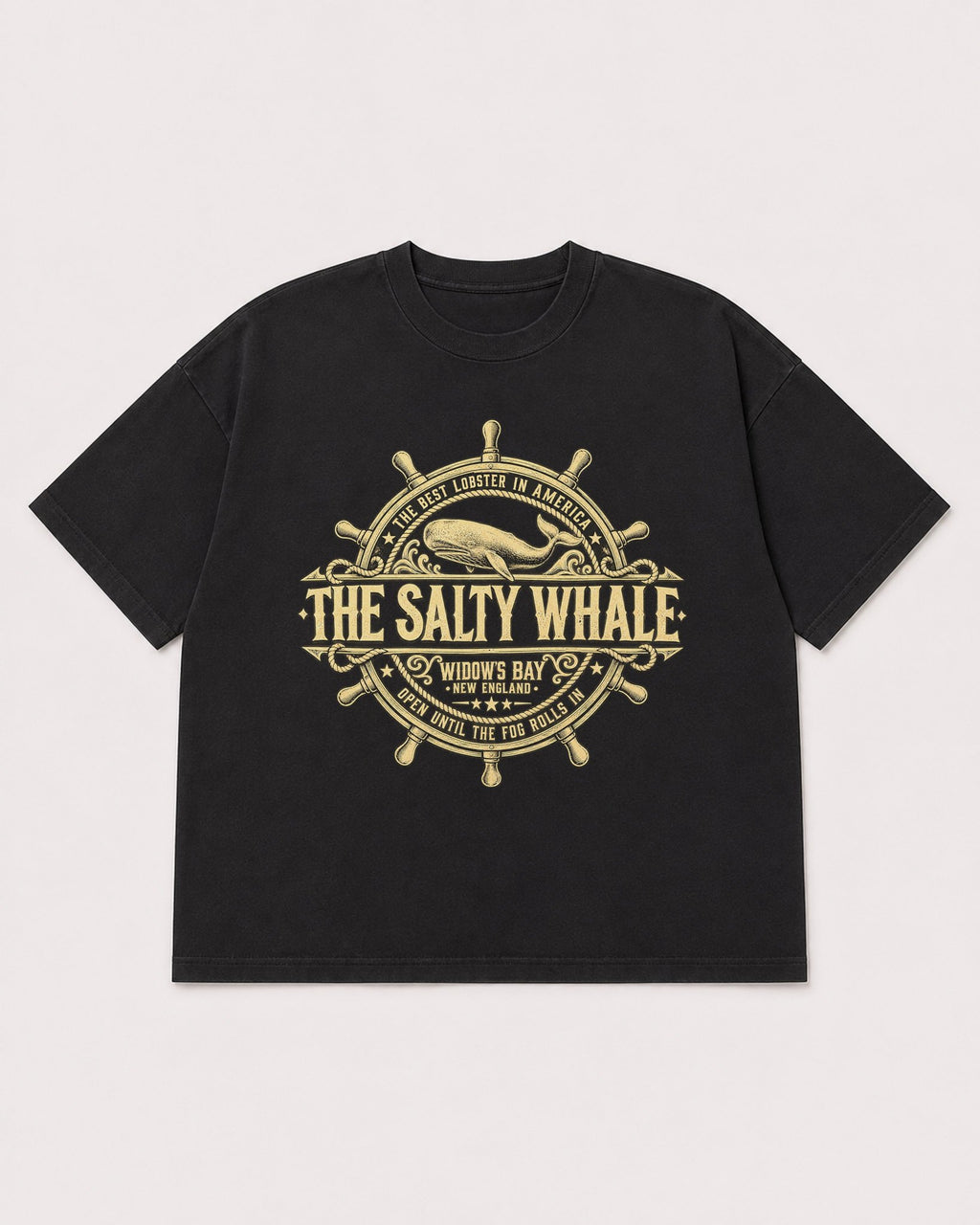 Mockup Boxy Heavyweight Tee Black product