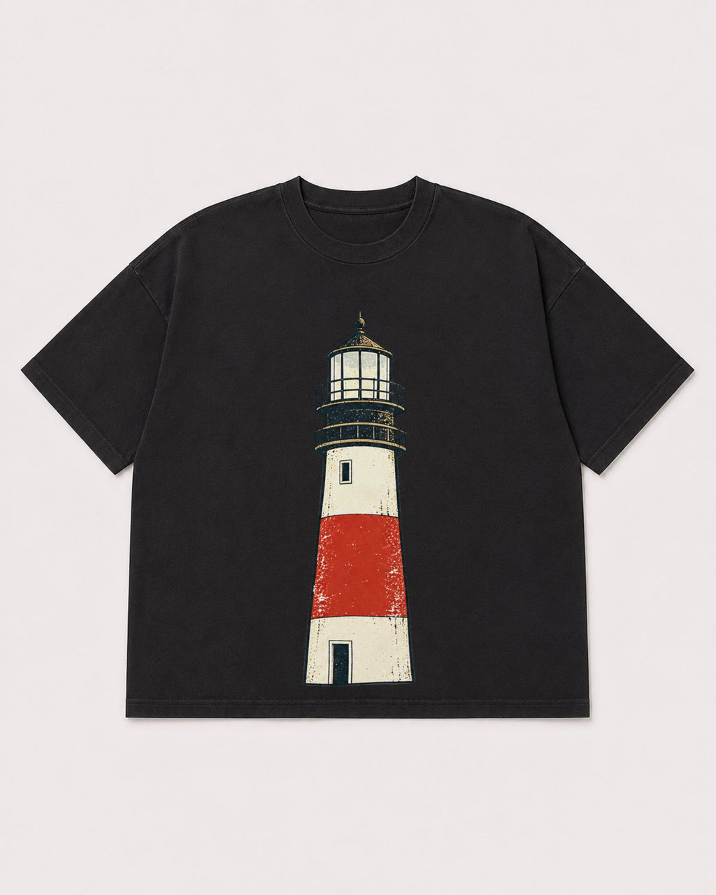 Mockup Boxy Heavyweight Tee Black product