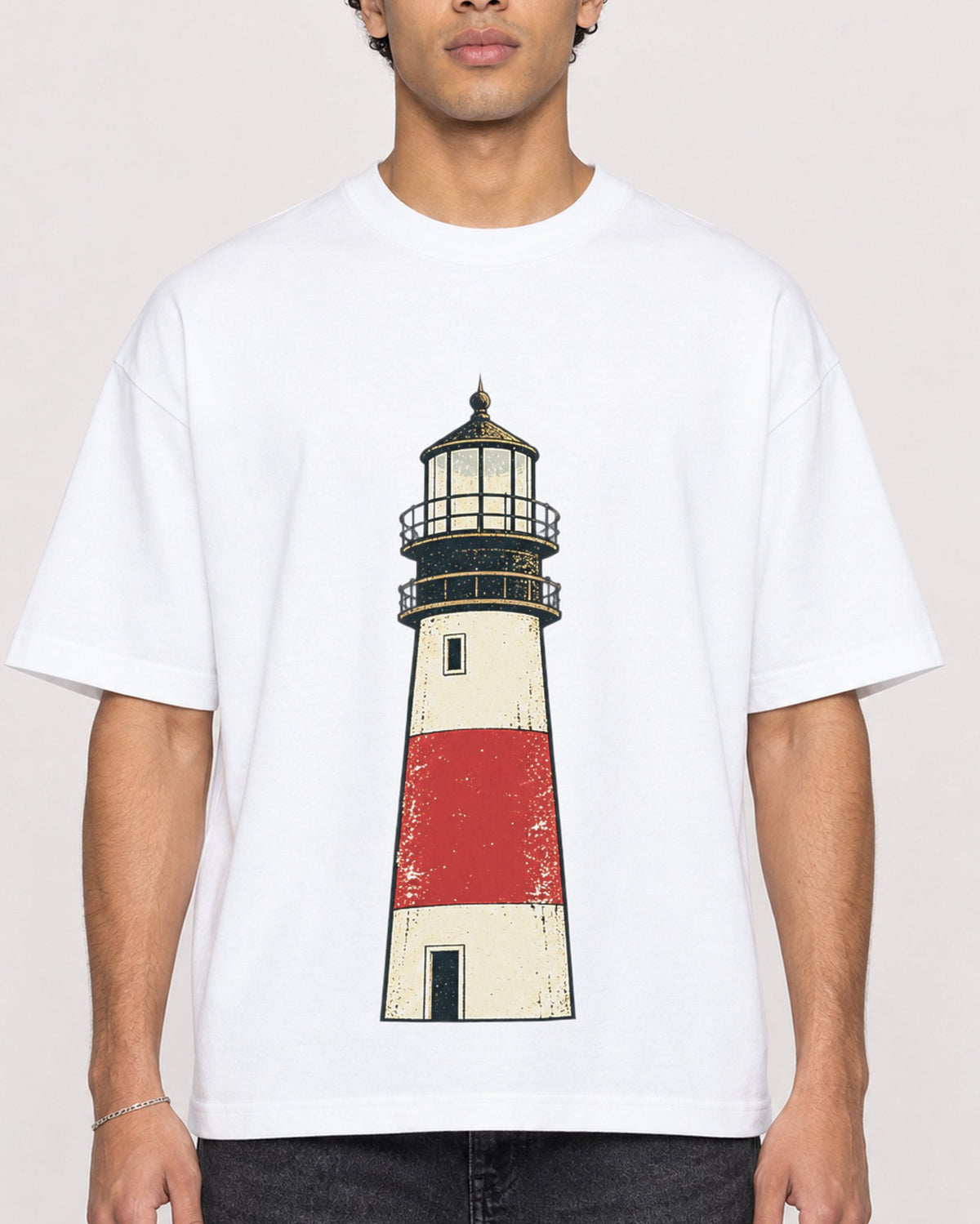 Mockup Boxy Heavyweight Tee White male close-up 10