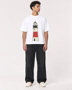 Mockup Boxy Heavyweight Tee White male full-body 10