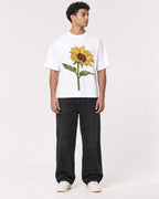Mockup Boxy Heavyweight Tee White male full-body 10