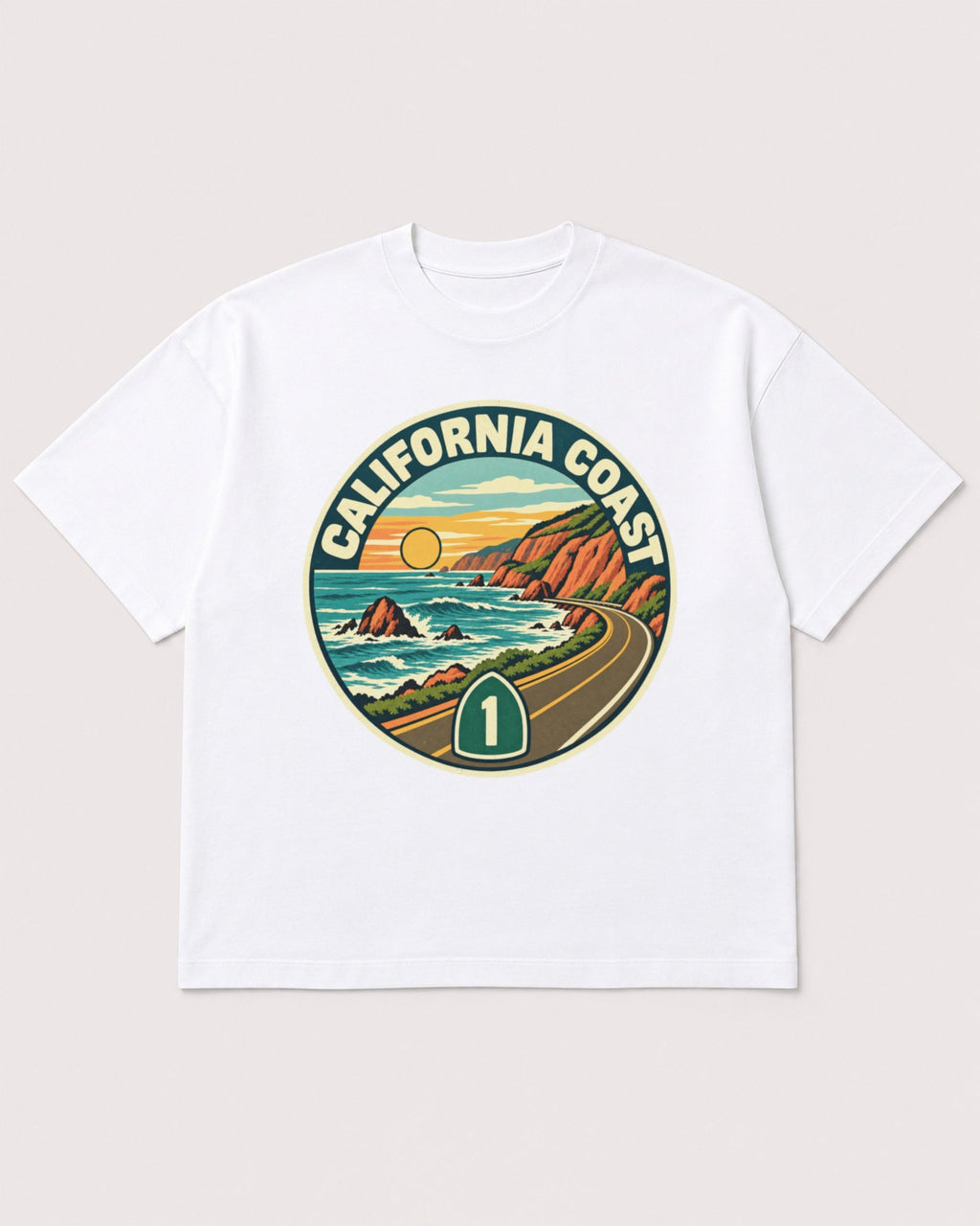 Mockup Boxy Heavyweight Tee White product