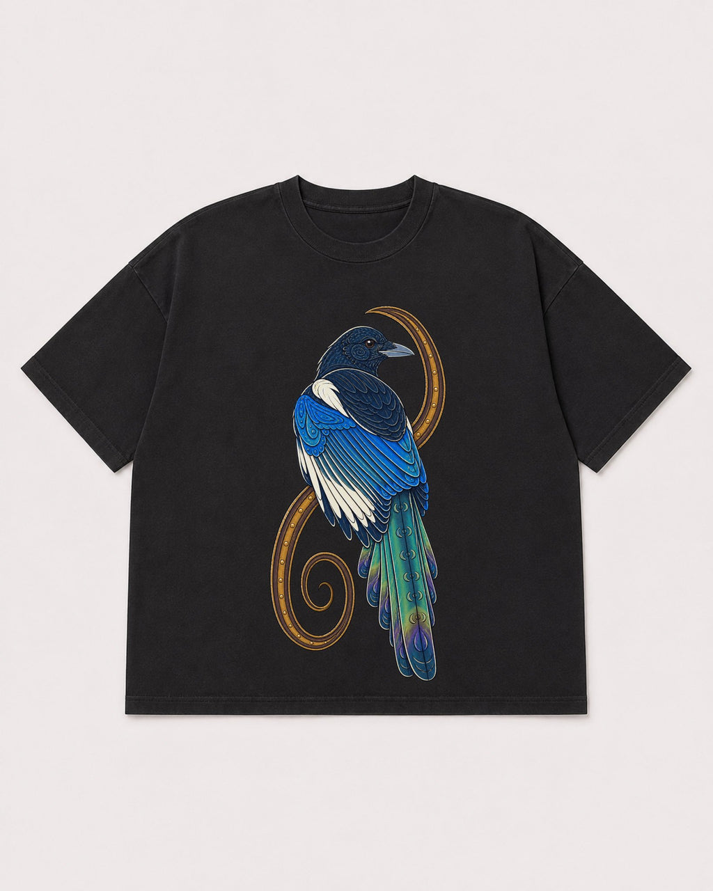 Mockup Boxy Heavyweight Tee Black product