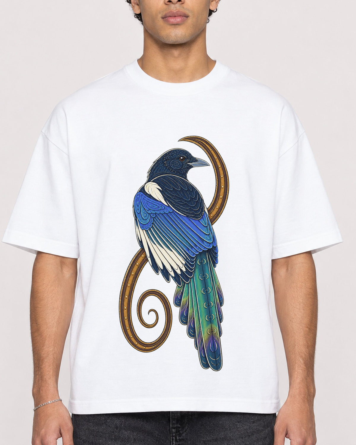 Mockup Boxy Heavyweight Tee White male close-up 10