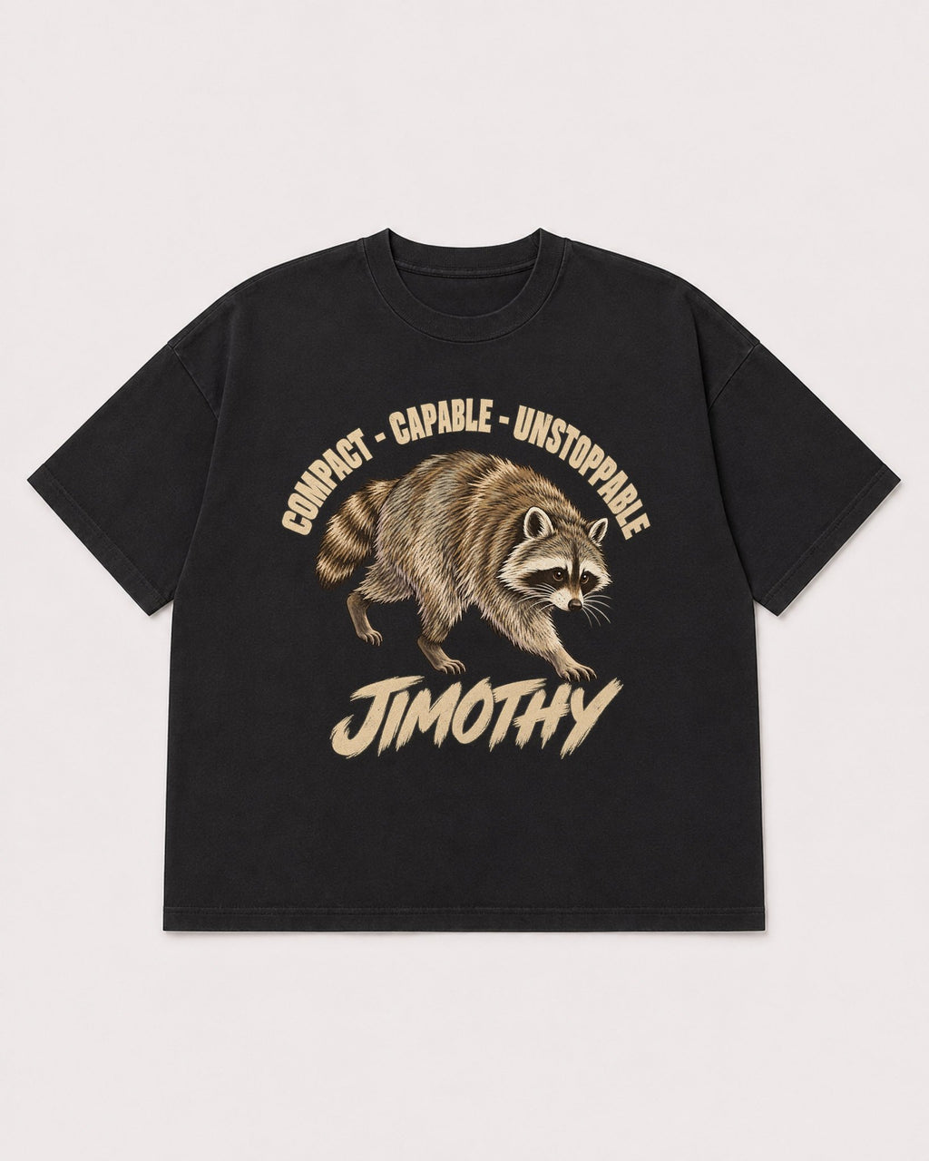 Mockup Boxy Heavyweight Tee Black product
