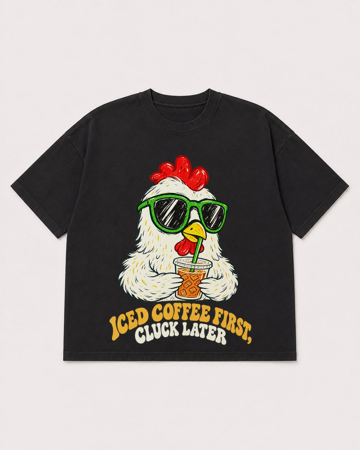 Mockup Boxy Heavyweight Tee Black product