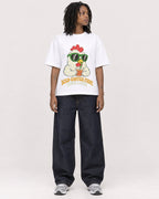 Mockup Boxy Heavyweight Tee White female full-body 24