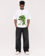 Mockup Boxy Heavyweight Tee White male full-body 15