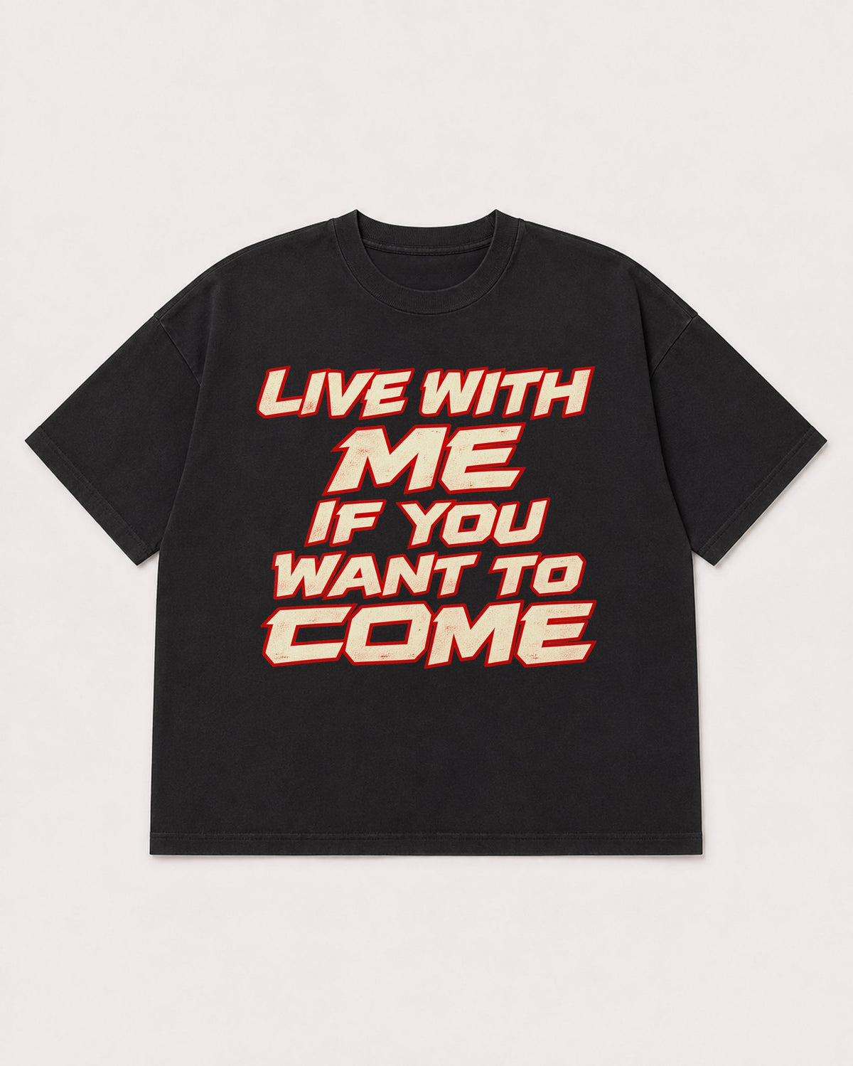 Mockup Boxy Heavyweight Tee Black product