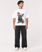 Mockup Boxy Heavyweight Tee White male full-body 10