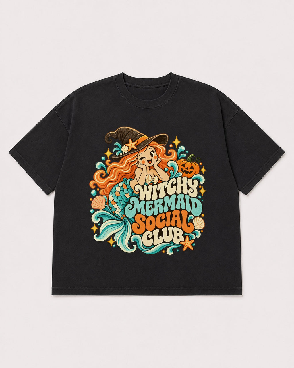 Mockup Boxy Heavyweight Tee Black product