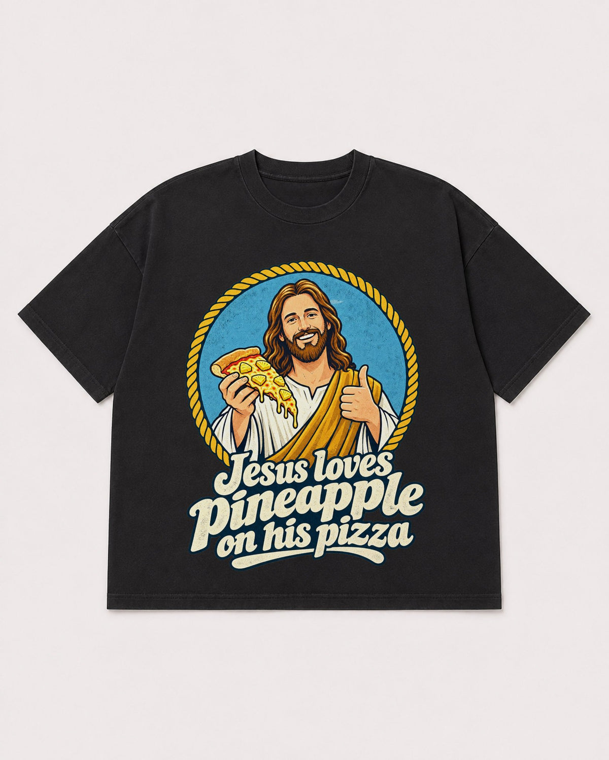 Mockup Boxy Heavyweight Tee Black product