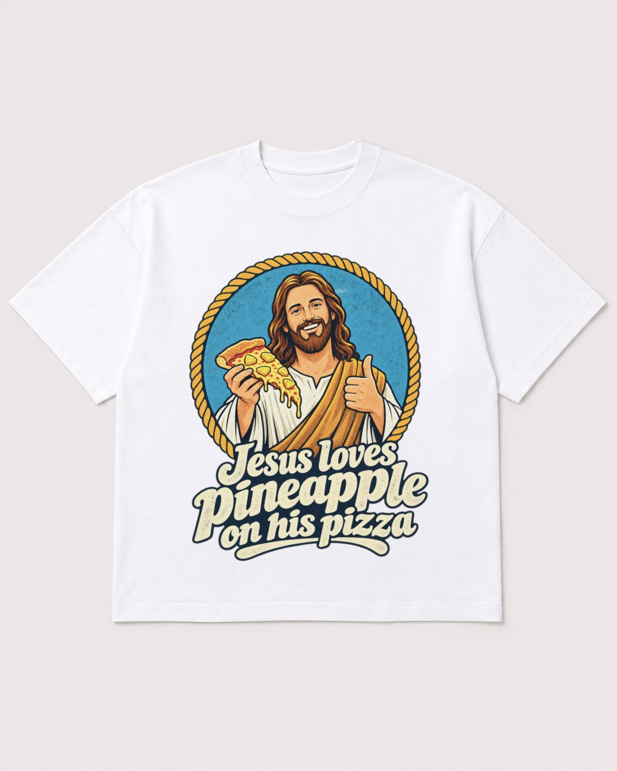 Mockup Boxy Heavyweight Tee White product