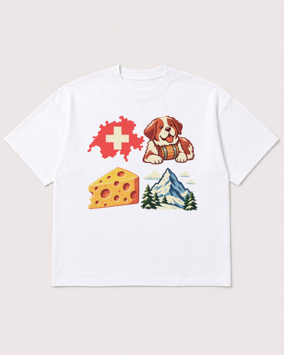 Mockup Boxy Heavyweight Tee White product