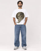 Mockup Boxy Heavyweight Tee White male full-body 17