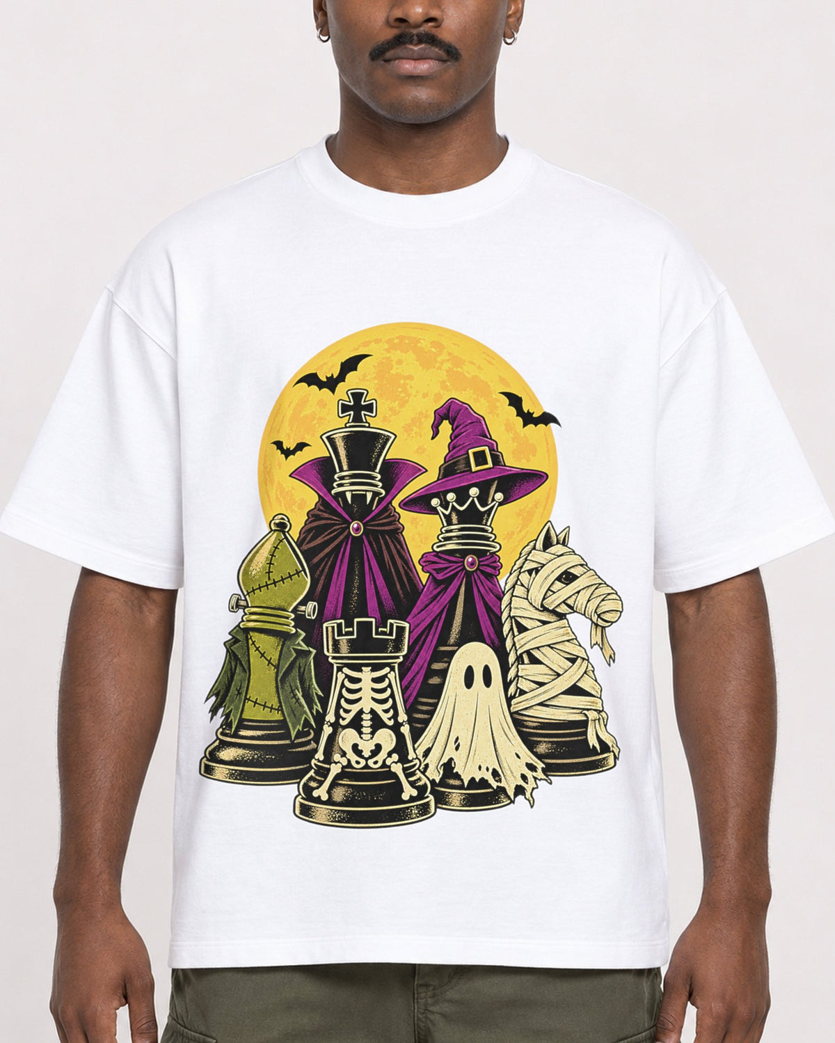 Mockup Boxy Heavyweight Tee White male close-up 14