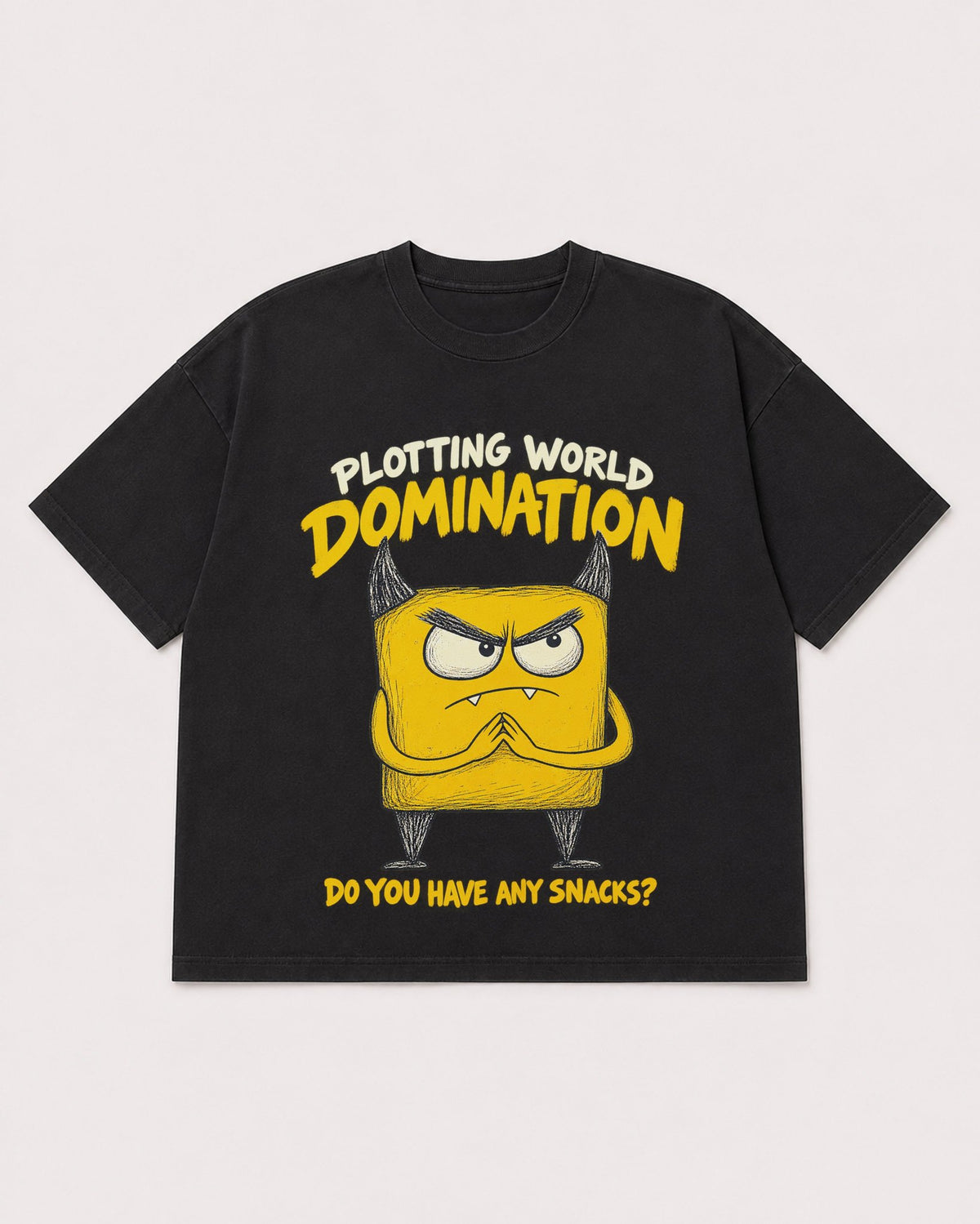 Mockup Boxy Heavyweight Tee Black product