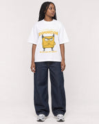 Mockup Boxy Heavyweight Tee White female full-body 04