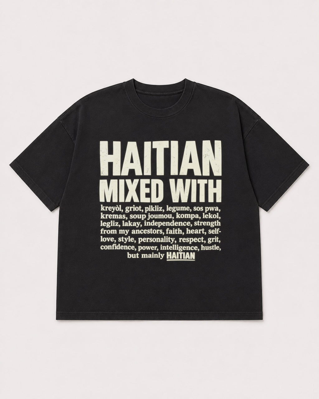 Mockup Boxy Heavyweight Tee Black product