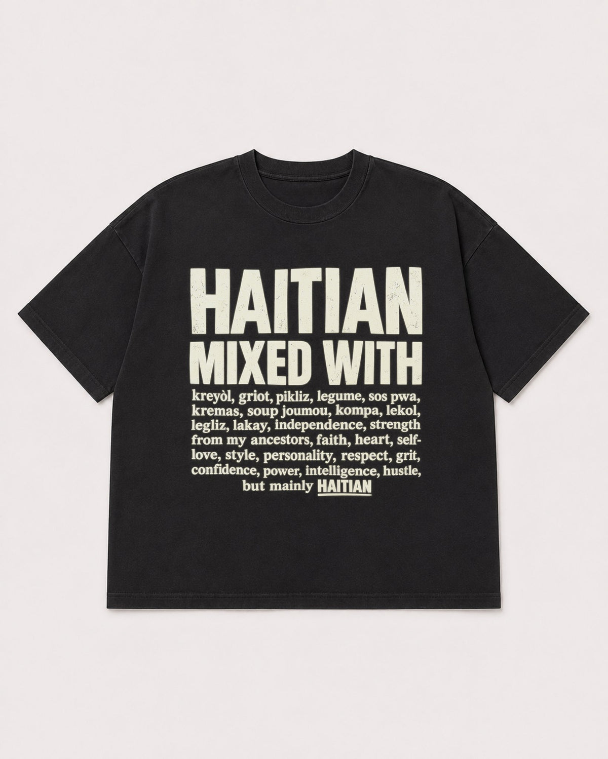 Mockup Boxy Heavyweight Tee Black product
