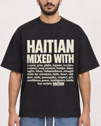 Mockup Boxy Heavyweight Tee Black male close-up 07
