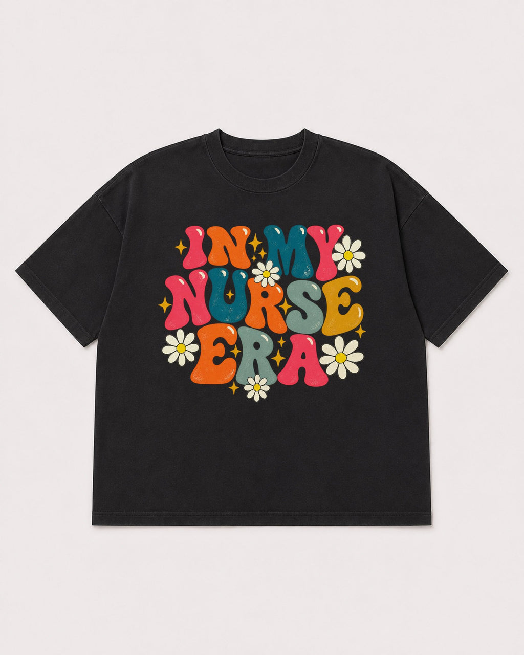 Mockup Boxy Heavyweight Tee Black product